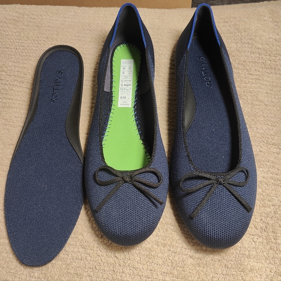 ROTHY'S DARK NAVY THE BALLET FLAT - Picture 5 of 5